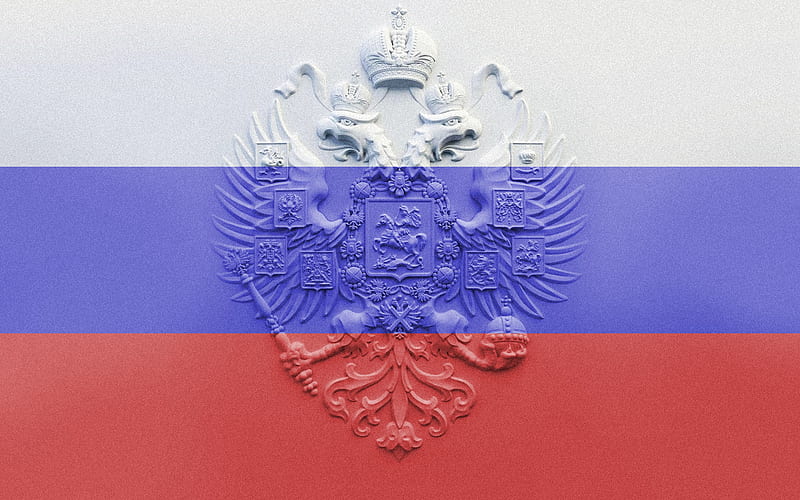 Flag Of Russia Russian Flag Coat Of Arms Of Russian Federation Stock  Illustration - Download Image Now - iStock