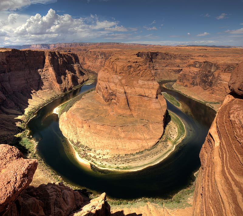 Horseshoe Bend, arizona, bend, canyon, desert, horseshoe, river, HD wallpaper