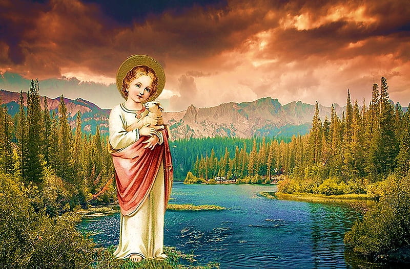 Young shepherd JESUS, christ, jesus, love, shepherd, god, HD wallpaper Young shepherd JESUS, christ, jesus, love, shepherd, god, HD wallpaper