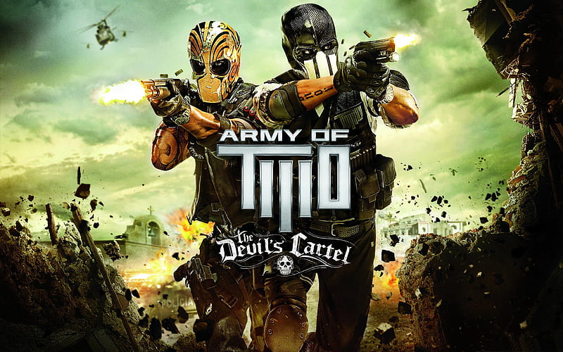 army of two the devils cartel-2012 popular game, HD wallpaper