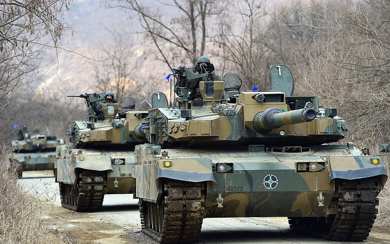 K2 Black Panther, South Korean main battle tank, modern armored vehicles, tanks, South Korea, MBT, HD wallpaper