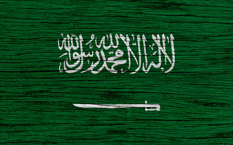 Flag of Saudi Arabia Asia, wooden texture, Saudi flag, national symbols, Saudi Arabia flag, art, Saudi Arabia, HD wallpaper