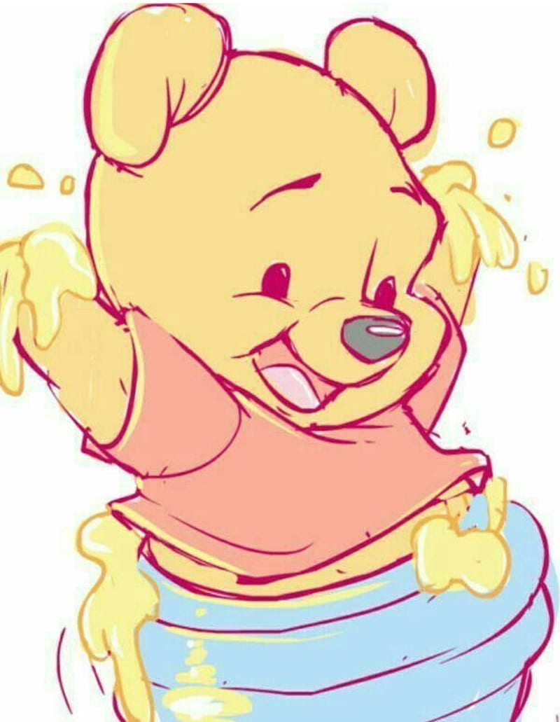 Winnie the Pooh, cute, disney, HD phone wallpaper