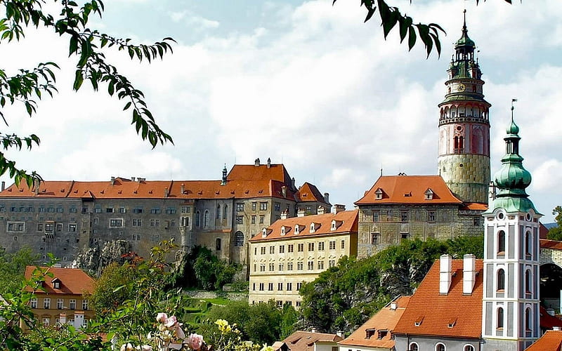 palace of cesky krumlov czech-Cities landscape, HD wallpaper