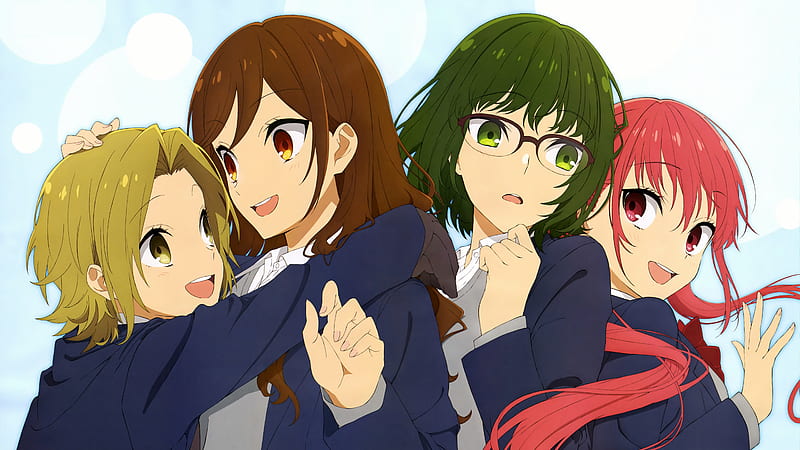 Group of Anime characters digital wallpaper, Horimiya, Hori Kyouko, Miyamura  Izumi, Yoshikawa Yuki HD wallpaper