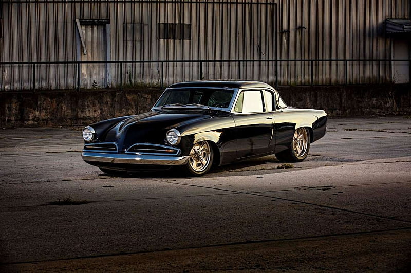 1953-Studebaker-Coupe, Classic, Coupe, Black, 1953, HD wallpaper