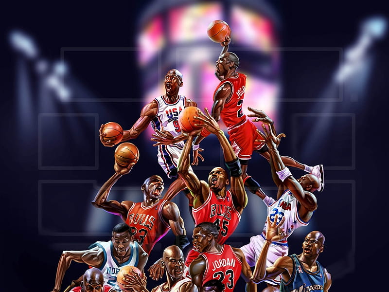 Michael Jordan Art, michael-jordan, esports, artist, digital-art, HD wallpaper