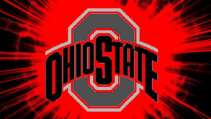 Ohio State Logo In Red Black Splash Background Ohio State, HD wallpaper ...