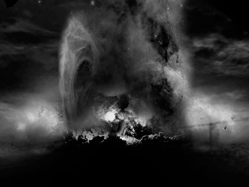 Smoky blast, cloud, explosive, black, smoke, night, HD wallpaper | Peakpx