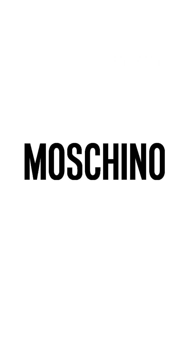 Moschino black logo, aesthetic, couture, fashion, tumblr, white, HD ...