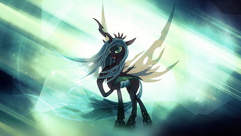 Queen Chrysalis, My Little Pony, Friendship is Magic, Cartoon, Changeling, HD wallpaper