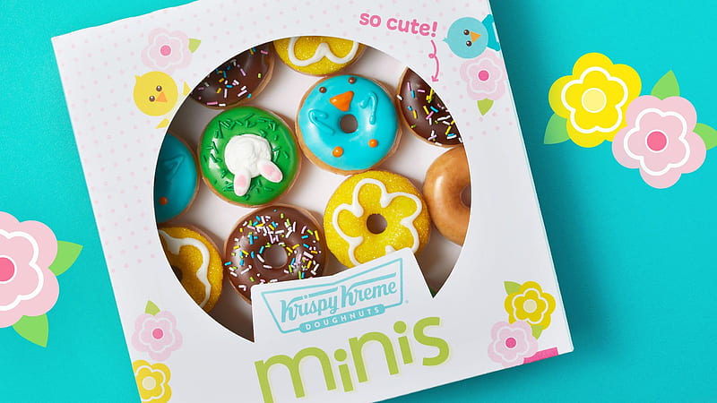 Krispy Kreme Launched A Line Of Spring Mini Donuts, HD wallpaper