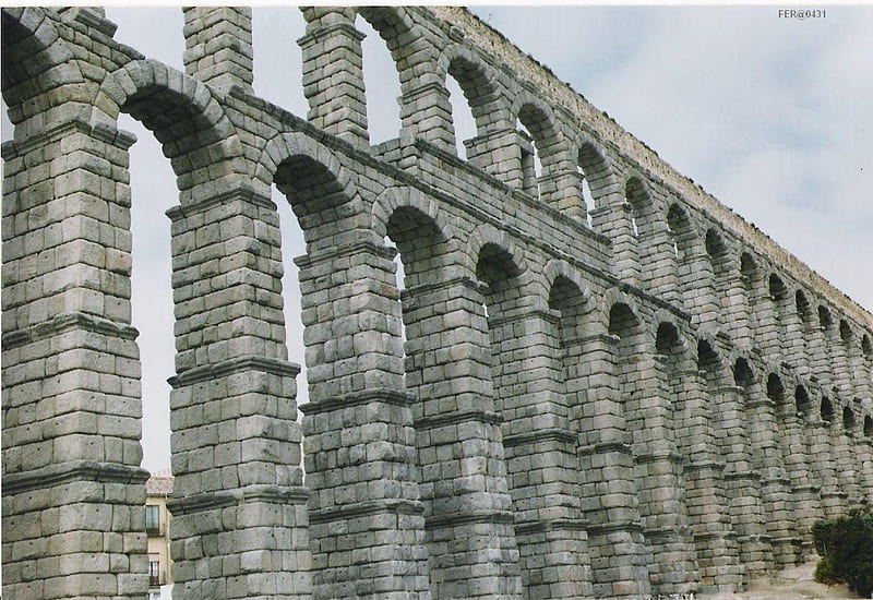 Acueduct -Segovia(Spain), segovia, aquaduct, HD wallpaper