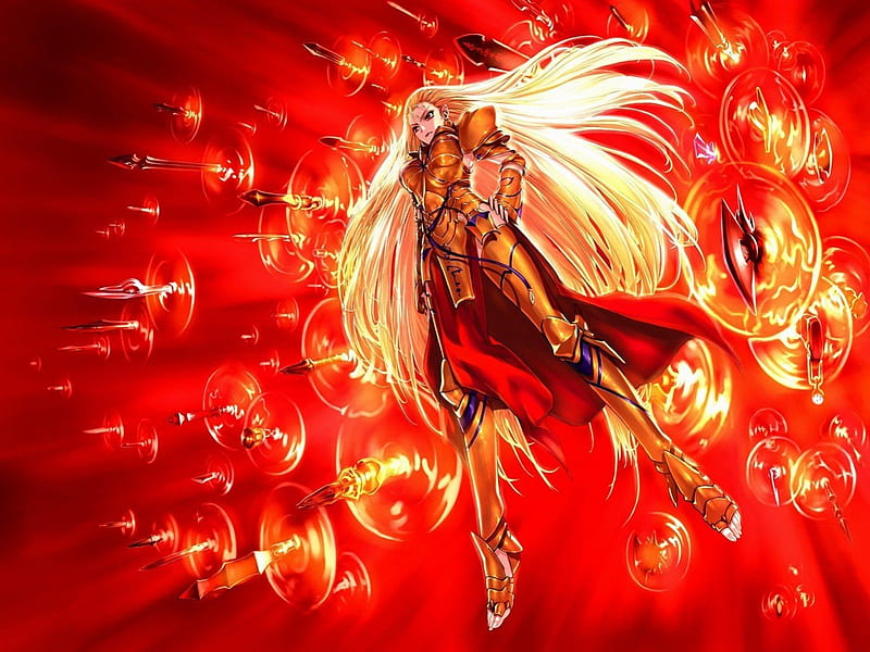 Female Gilgamesh Gold Female Fate Zero Babylon Anime King Gilgamesh Fate Stay Night Hd Wallpaper Peakpx