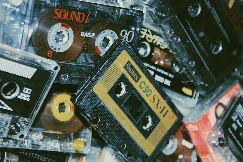 Pile of Cassette Tapes, HD wallpaper