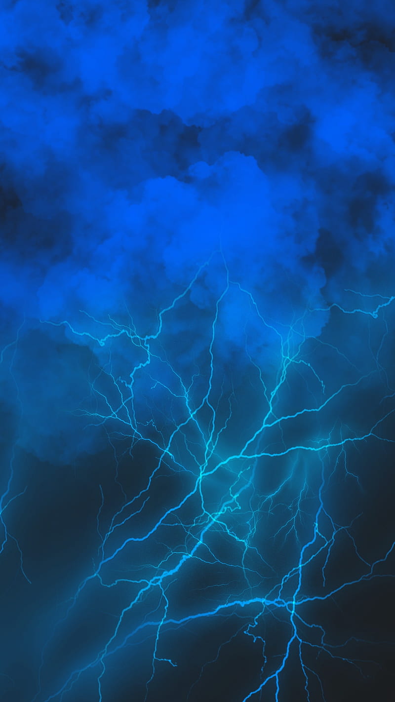 Blue ElectroSmoke, Blue, FMYury, abstract, cloud, clouds, color, colorful, colors, electric, electro, energy, fog, gradient, layers, lightning, lightnings, lines, magic, opposite, power, smoke, steam, storm, HD phone wallpaper