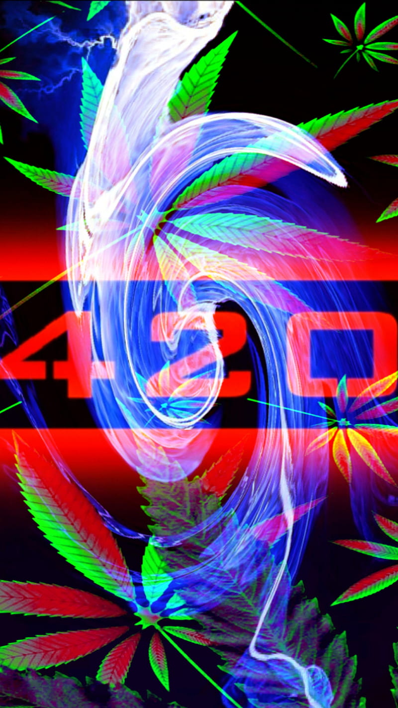 420 , 420, Avant-Garde, Flower, Grass, Marijuana, Nature, Neon, Other, Pot, HD phone wallpaper
