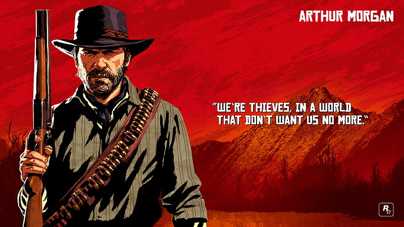 Arthur Morgan With Guns HD Red Dead Redemption 2 Wallpapers, HD Wallpapers