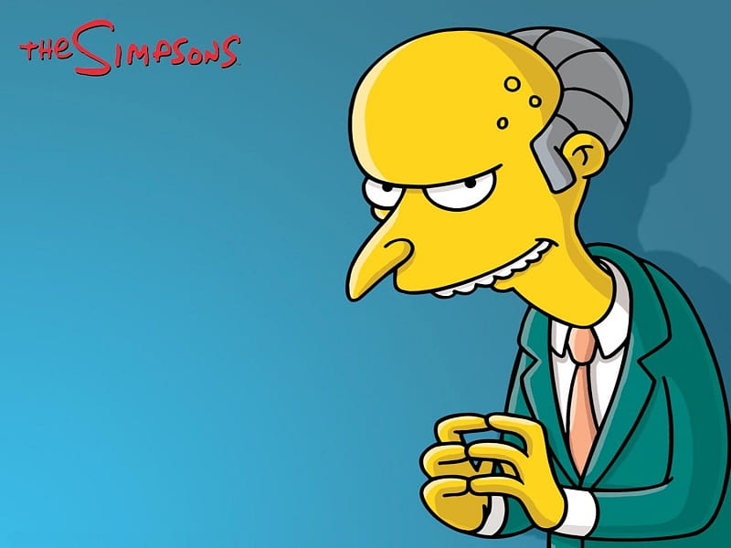 The Simpsons Mr Burns, HD wallpaper
