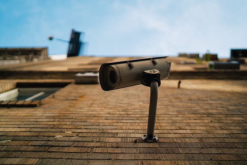 shallow focus graphy of gray security camera, HD wallpaper