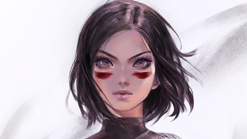 Alita ángel de batalla alita con de películas en blanco y gris, Fondo de  pantalla HD | Peakpx