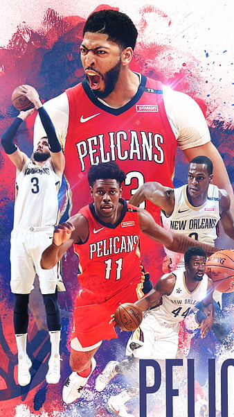 NEW YORK USA JUN 18 2020 New Orleans Pelicans basketball club logo and  silhouette of young basketball player Sport wallpaper white edit space in  Stock Photo  Alamy