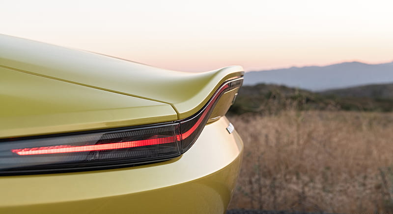 2021 Aston Martin Vantage Roadster (Color: Yellow Tang; US-Spec) - Spoiler , car, HD wallpaper
