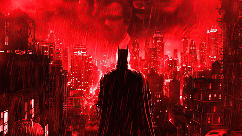 Wallpaper red glow, batman, art desktop wallpaper, hd image, picture,  background, ddcca4