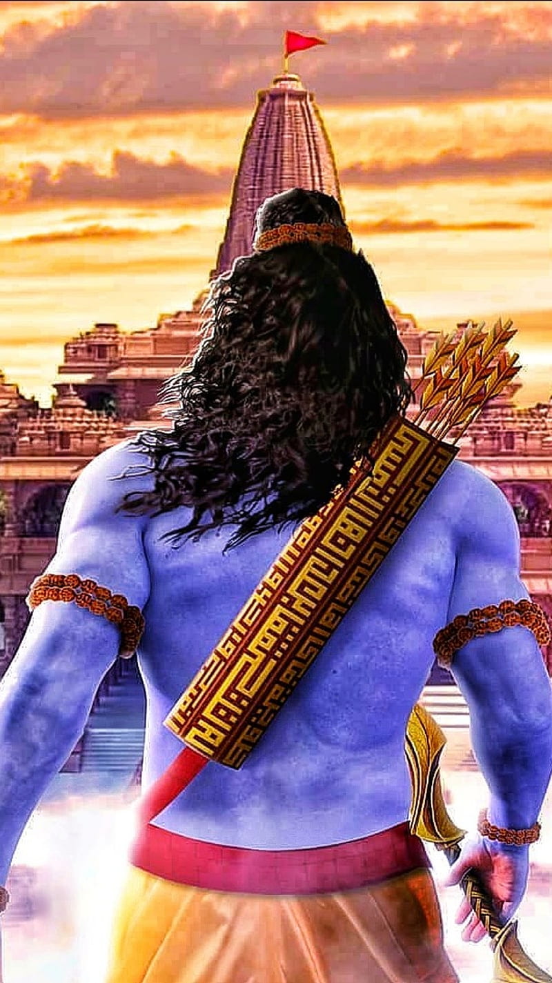 Jai Shree Ram, ayodhya, god, hindu, HD phone wallpaper