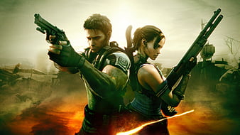 Wallpaper : Resident Evil, comics, Chris Redfield, Resident Evil 5, Sheva  Alomar, screenshot, 1920x1080 px, fiction 1920x1080 - - 549716 - HD  Wallpapers - WallHere