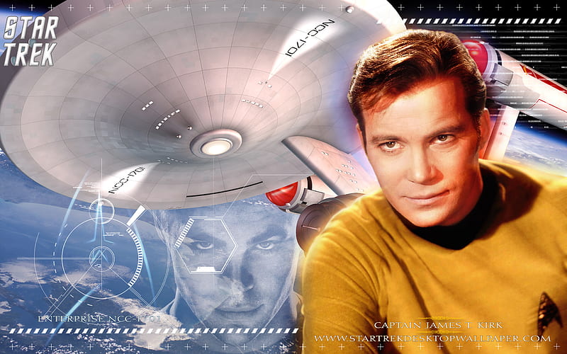 Star Trek - Capt. James T Kirk, kirk, star trek, tv, HD wallpaper