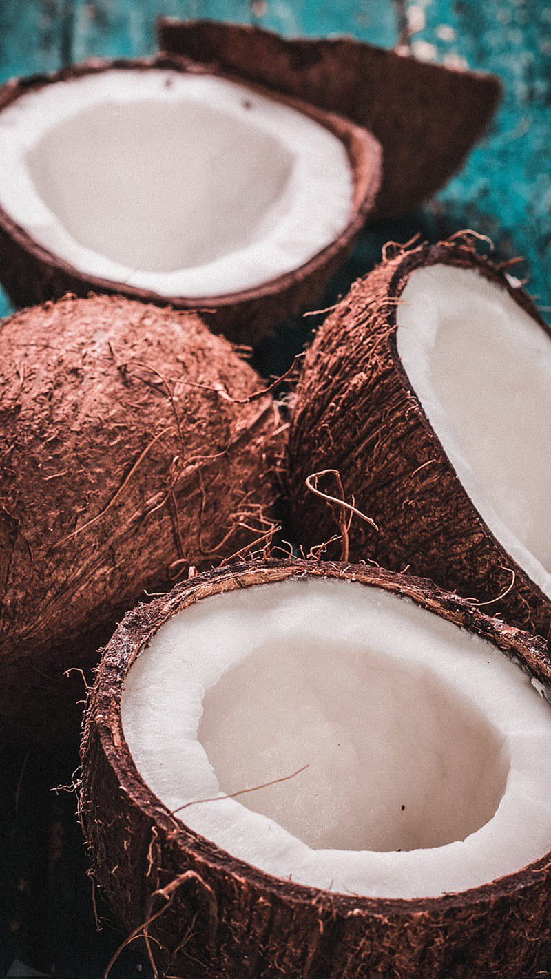 Coconut , coconut, fruit, samsung, summer, valentine, HD phone wallpaper
