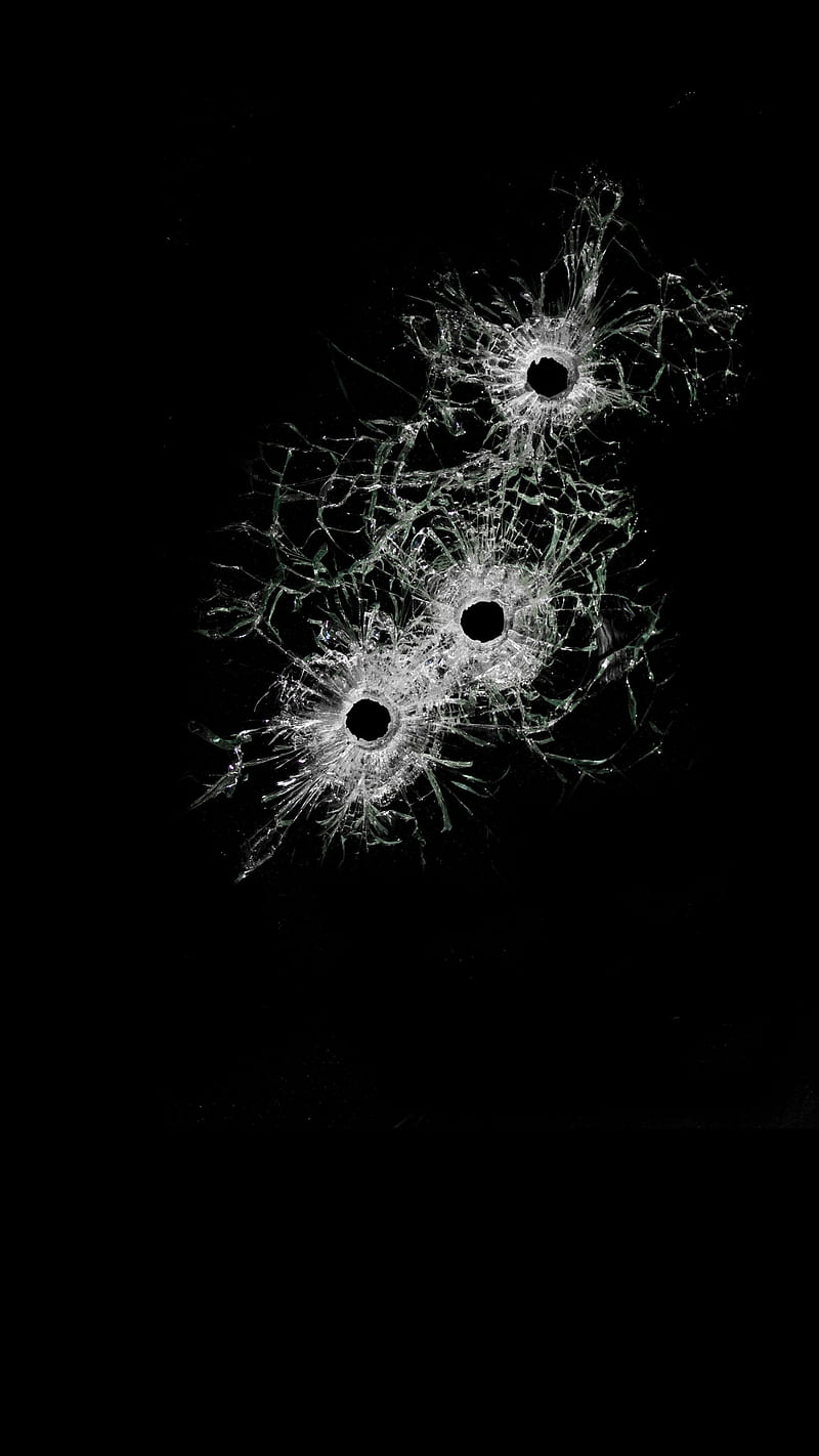Gun Shot broken glass HD phone wallpaper  Peakpx