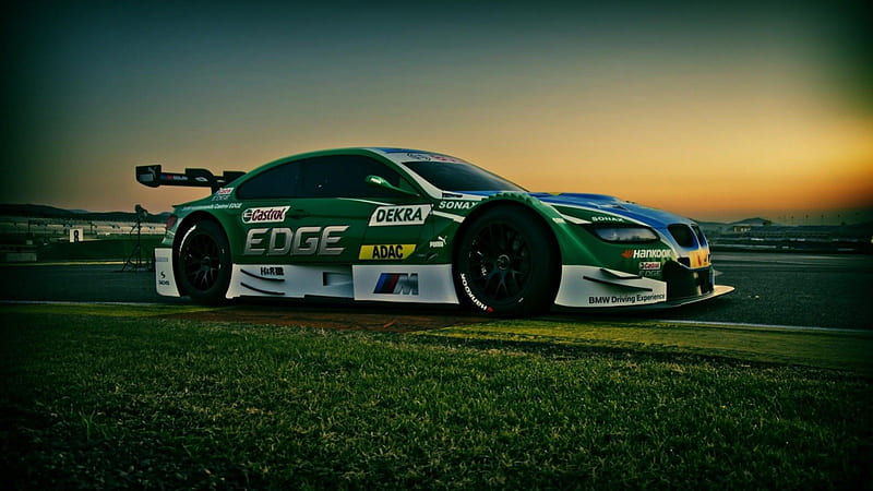 castrol edge bmw racing, racing, green, bmw, car, HD wallpaper