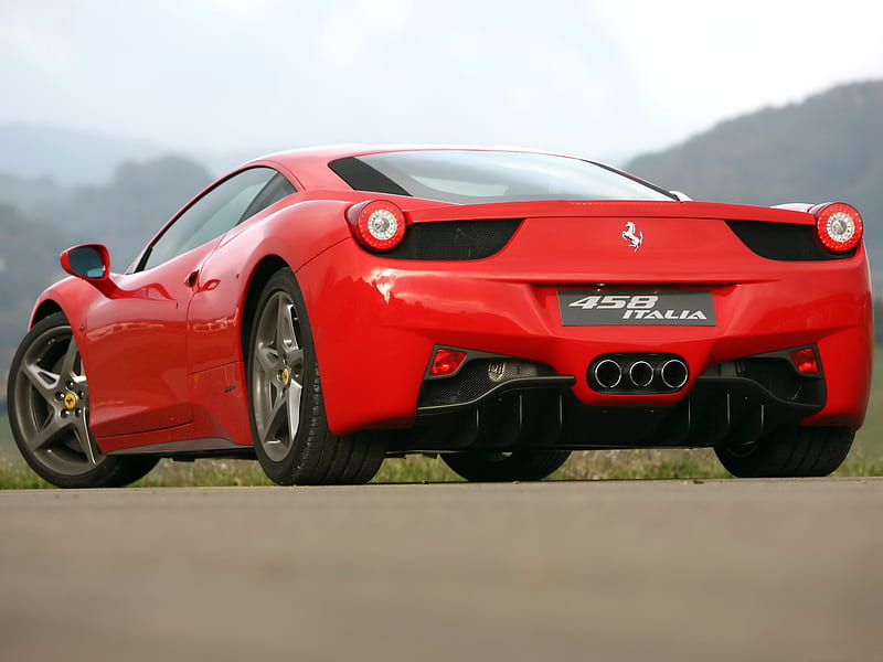 Ferrari 458 Italia, red, exotic, 458, italia, speed, ferrari, car, sport car, 2011, HD wallpaper