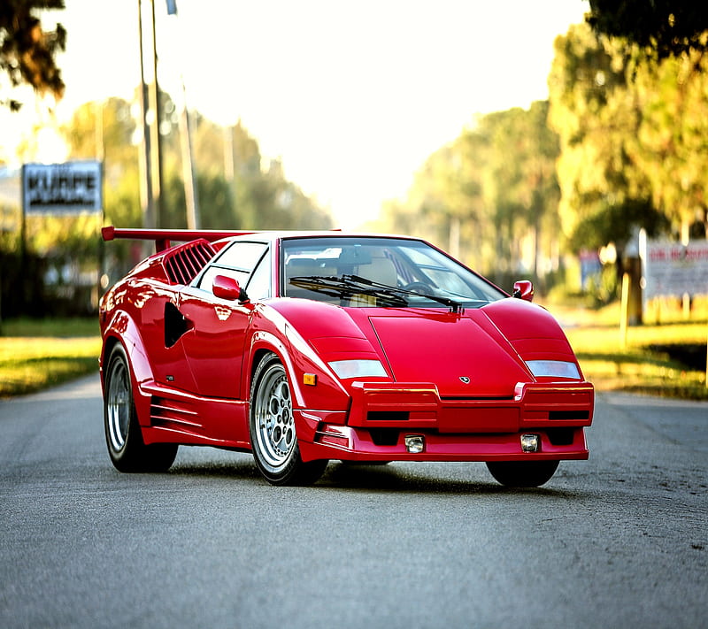 Lamborghini, auto, cool, ease, good, luxury, red, HD wallpaper