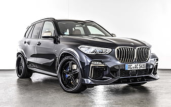 BMW X5, G05, AC Schnitzer, front view, exterior, black SUV, tuning X5, new black X5, german cars, BMW, HD wallpaper