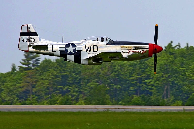 Glorious Pass, north, ww2, american, glorious, mustang, airplane, plane, antique, wwii, p51, p-51, classic, gal, HD wallpaper