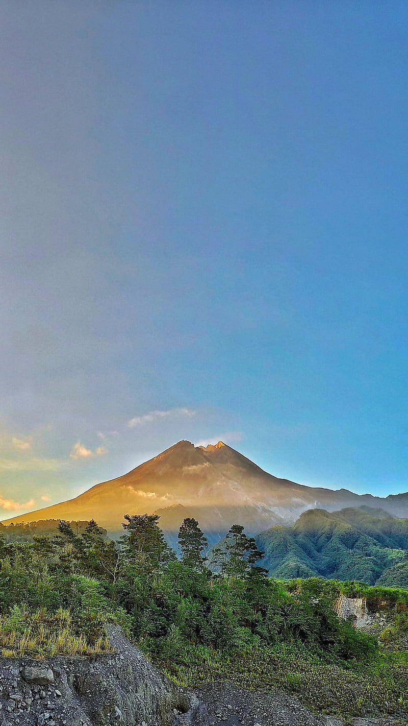 Merapi Mountain, alam, gunung, indonesia, merapi, mountain, nature, travelling, HD phone wallpaper