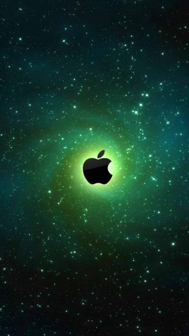 Apple Logo Green, 2017, HD phone wallpaper