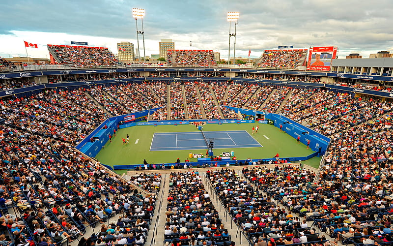 Uniprix Stadium, Montreal, Quebec, Canada, main tennis court, tennis stadium, sports arena, Canadian Open, HD wallpaper