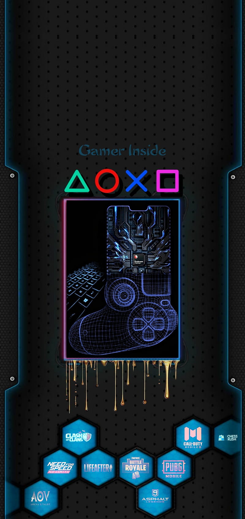 Gamer inside, gamepad, joystick, mobile games, pc, player, playstation, HD phone wallpaper