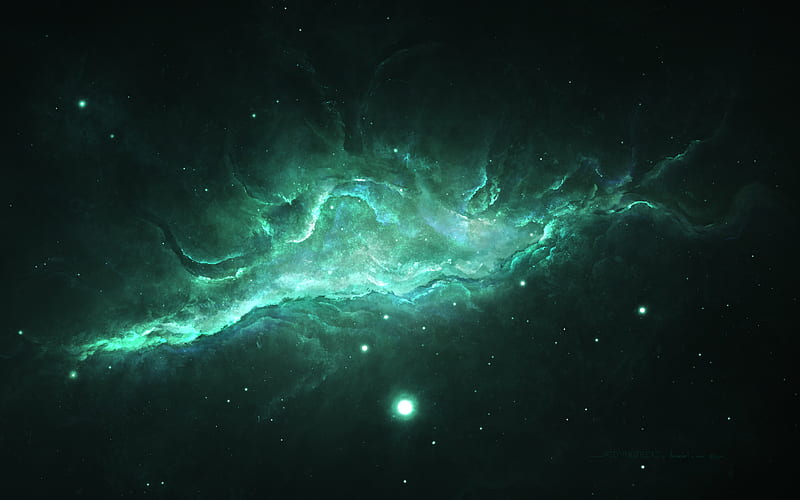 Nebula Space Art , nebula, digital-universe, space, nature, HD wallpaper