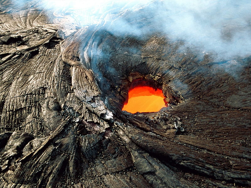 Kilauea ,Hawaii Volcanoes National Park, tube, skylight, hawaii, volcano, kilauea, HD wallpaper