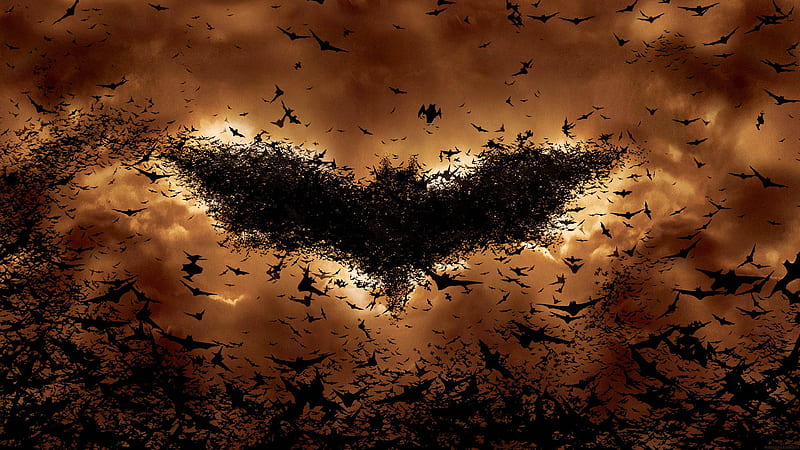 Batman Begins Bat Symbol, batman, superheroes, HD wallpaper