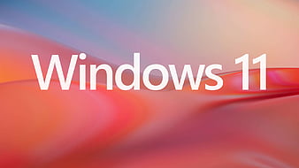 Glare Orange Pink Windows 11 Texture Logo Windows 11, HD wallpaper