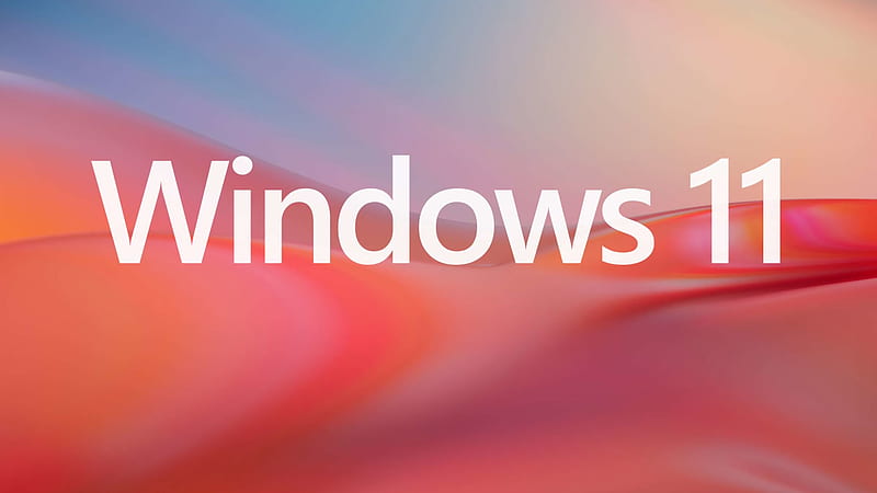 Glare Orange Pink Windows 11 Texture Logo Windows 11, HD wallpaper