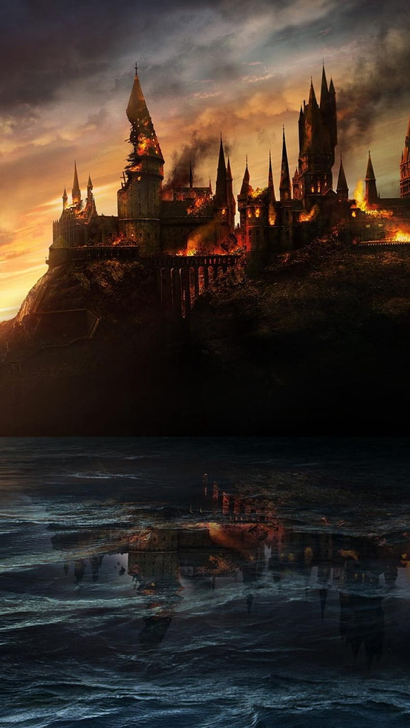 Harry Potter, burning, dumbledore, hogwarts, magic, magician, wand, HD  phone wallpaper | Peakpx