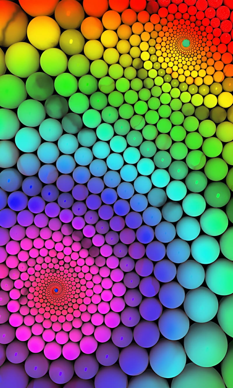 Molecular Geometry, abstract, ball, geometry, molecule, pattern, rainbow, HD phone wallpaper