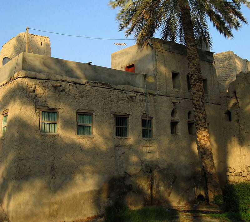 Omani house, arabia, middle east, oman, HD wallpaper